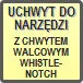 Piktogram - Uchwyt do narzędzi z chwytem: walcowym Whistle-notch DIN 1835E